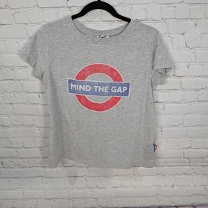 Underground Gray Tee with Red and Blue Graphic